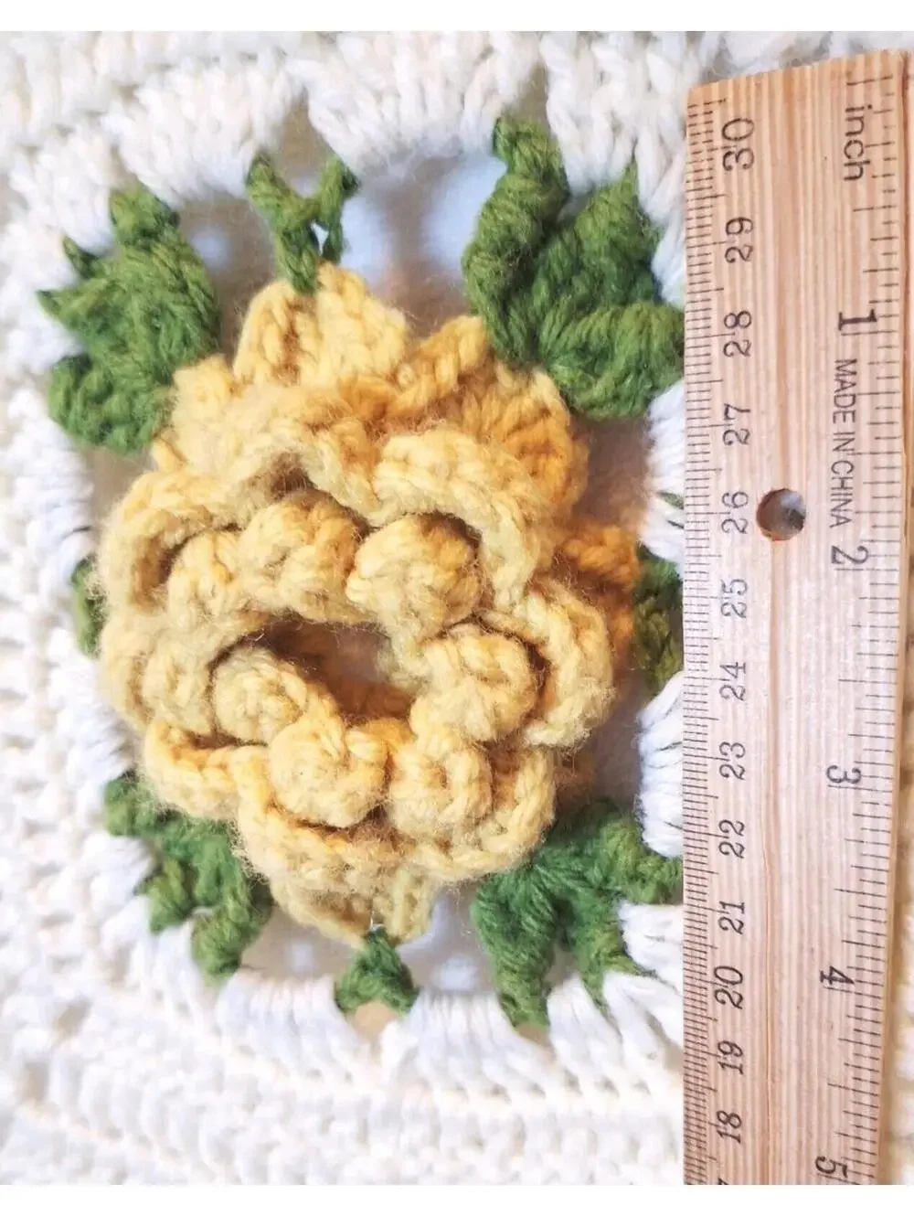 RARE VINTAGE Fall Floral Granny Square Crocheted Afghan/Blanket (45